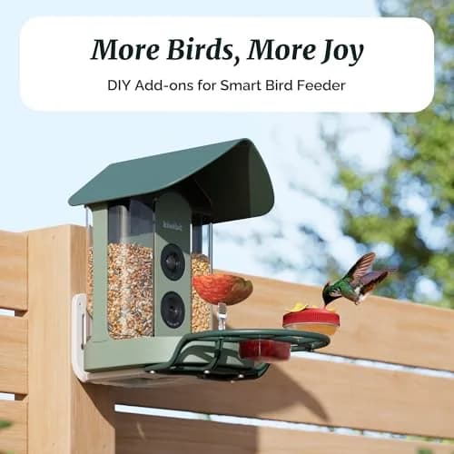 Kiwibit Bird Feeder with 4K Camera | Smart Wildlife Birdwatching Kit, IP65 Waterproof, Solar Powered, 512GB Storage, 4K Ultra HD thumbnail 3