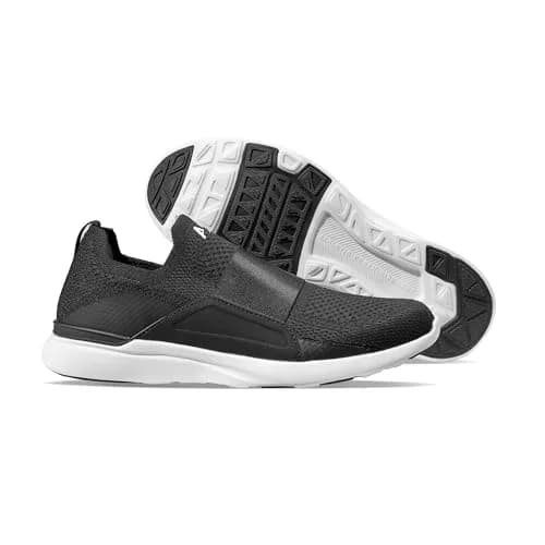 APL Women’s Techloom Bliss Running Shoes, Black/Black/White, Size 8.5 | Slip-On Comfort with Propelium Technology thumbnail 3