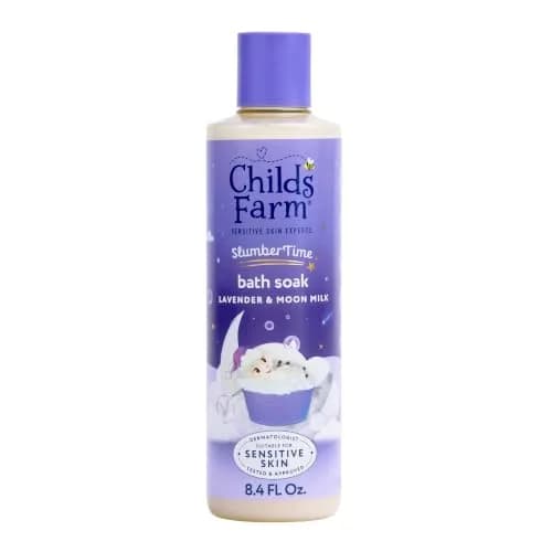 Childs Farm SlumberTime Bath Soak, Lavender & Moon Milk 250ml | Calming & Hydrating for Sensitive Skin thumbnail 1