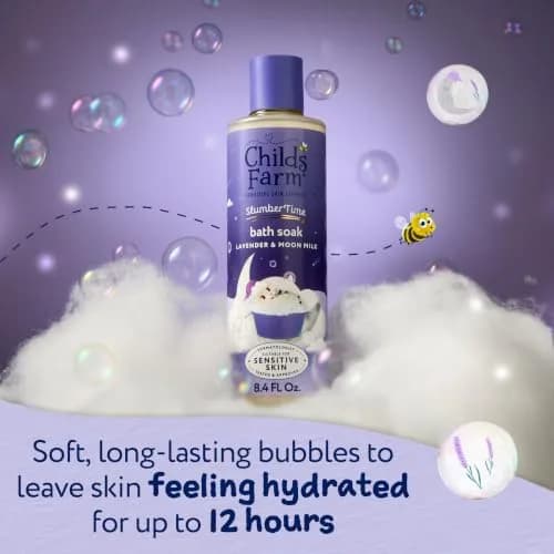 Childs Farm SlumberTime Bath Soak, Lavender & Moon Milk 250ml | Calming & Hydrating for Sensitive Skin thumbnail 5
