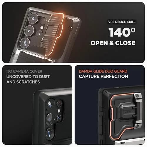 VRS DESIGN Damda Glide DuoGuard for Galaxy S25 Ultra Case (2025) | Card Holder Wallet with Camera Cover thumbnail 6
