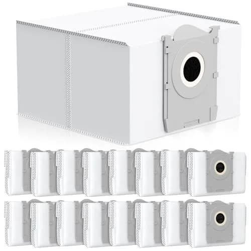 Lacvik 16 Dust Bags for ECOVACS DEEBOT X9 PRO OMNI, X8 PRO OMNI, T80 OMNI, T50 MAX PRO, T50 PRO, T50 OMNI, T30C OMNI, Yeedi M14 PLUS, S14 PLUS, S16 PLUS Robot Vacuum 3L Capacity thumbnail 1