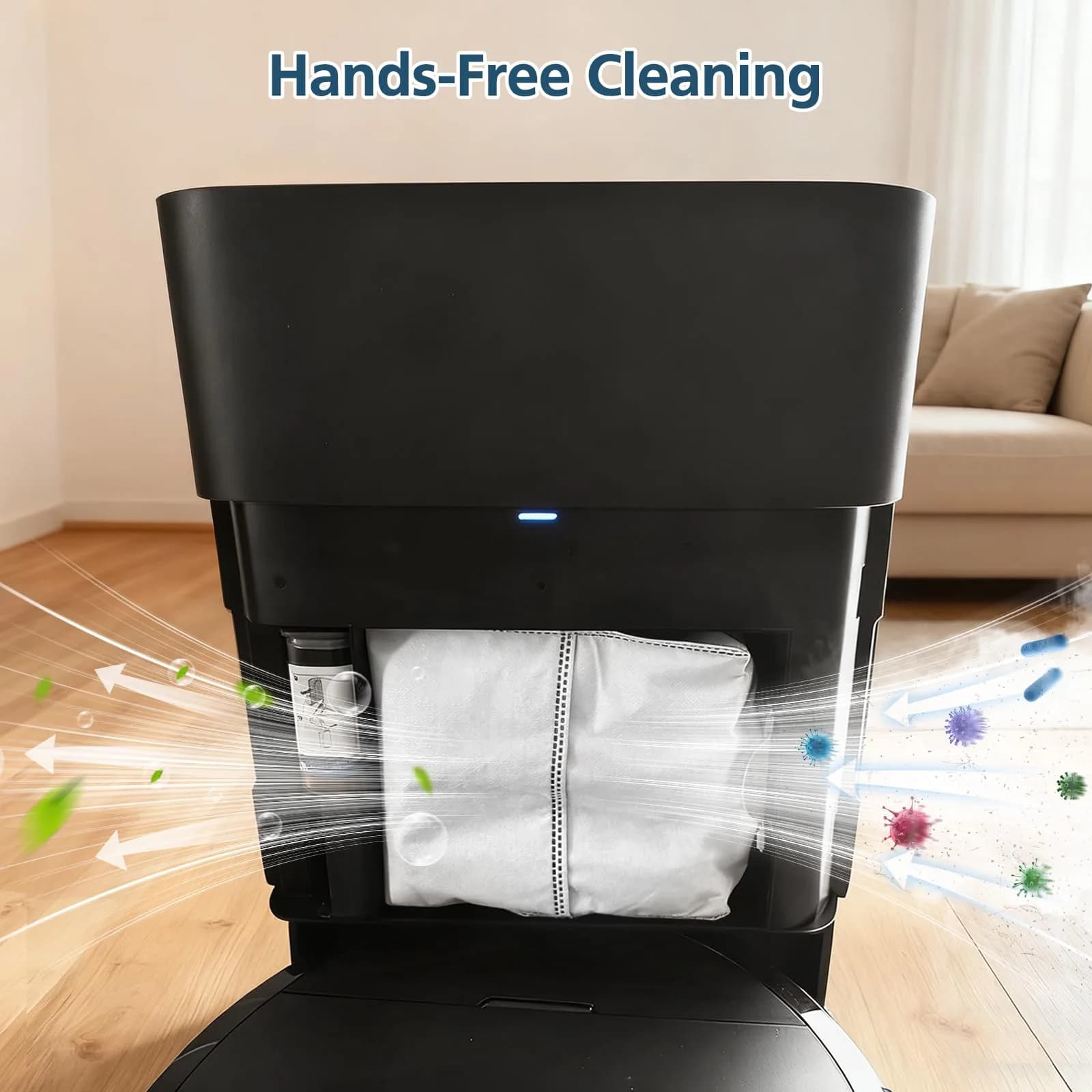 Lacvik 16 Dust Bags for ECOVACS DEEBOT X9 PRO OMNI, X8 PRO OMNI, T80 OMNI, T50 MAX PRO, T50 PRO, T50 OMNI, T30C OMNI, Yeedi M14 PLUS, S14 PLUS, S16 PLUS Robot Vacuum 3L Capacity - view 7