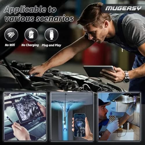 MugEasy Endoscope Camera with Light 1920P HD | Dual Lens, Waterproof, 16.4FT Cable thumbnail 6