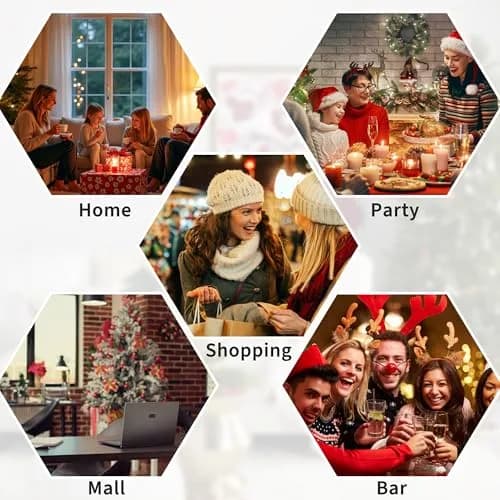 SLEKVERSA 7.5FT Pre-Lit Artificial Christmas Tree | Slim Pencil Design with LED Lights for Indoor Use thumbnail 7