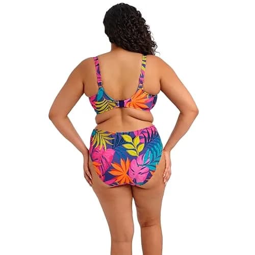 Elomi Swim Porto Rafti Mid Rise Bikini Brief Indigo 18 | Flattering, Supportive & Fully Lined thumbnail 2