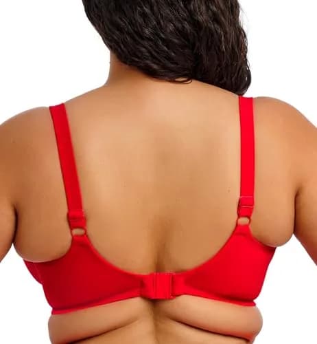 Elomi Swim Plain Sailing Underwire Bikini Top 36J Lava | Supportive Plunge Design thumbnail 2