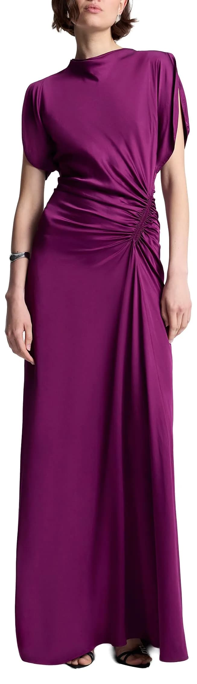 ALC Nadia Gown High Neck Zipper Back | Formal Jewel Purple Maxi Dress (0)