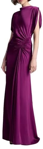 ALC Nadia Gown High Neck Zipper Back | Formal Jewel Purple Maxi Dress (0) thumbnail 2