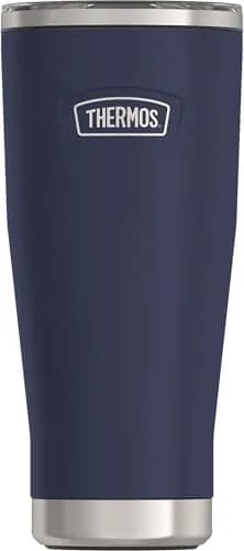 THERMOS Icon Series Stainless Steel Tumbler with Slide Lock, 532ml (18 Ounce), Mystic Navy | Keeps Drinks Hot or Cold for Hours thumbnail 1