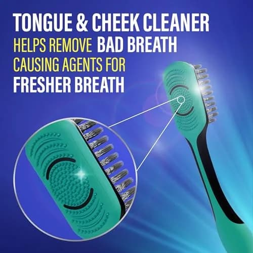 GuruNanda Gentle Giant Charcoal Toothbrush 2ct | Dual Action Flossing Spiral Bristles thumbnail 6