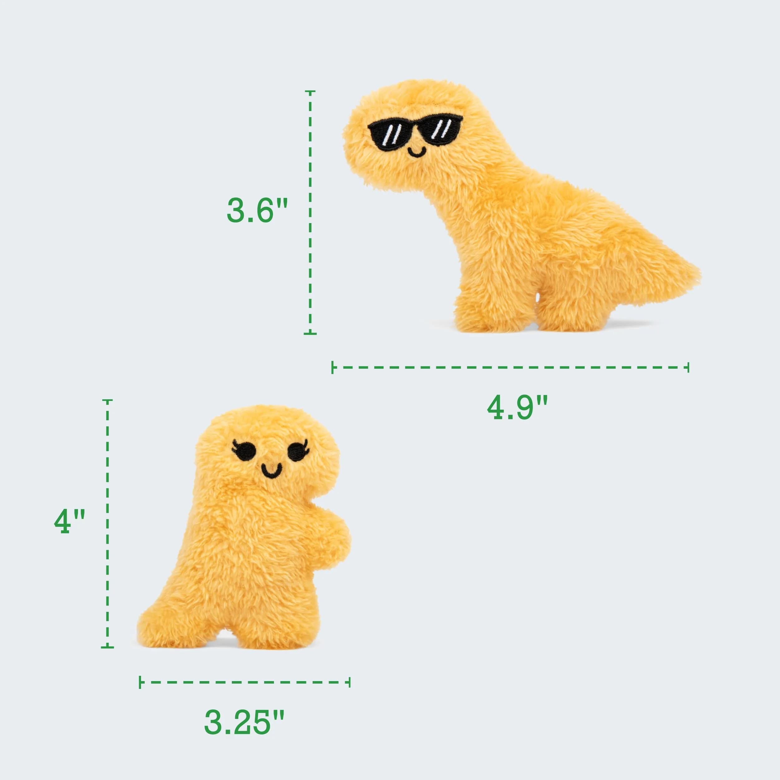 Relatable Emotional Support Dino Nuggies Plush Set with Basket | ASTM-Tested Toy Figure - view 5