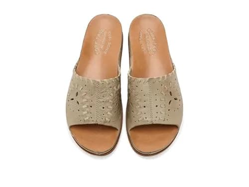 BORN Tutsi Woven Sandal Light Green 11 US | Retro-Chic Platform with Leather & Microfiber thumbnail 3