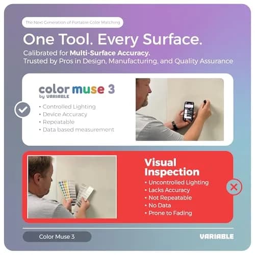 COLOR MUSE 3 Portable Color Matching and Paint Scanner Device with Case | Wireless Digital Colorimeter Sensor for Accurate Color thumbnail 5