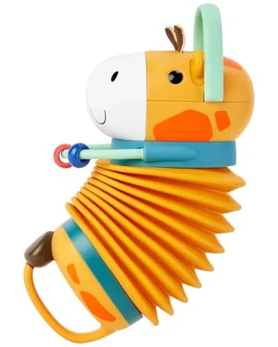 Skip Hop Accordion Musical Baby Toy, Jungle Beats Giraffe | Soft Rubber & Teething Friendly thumbnail 5
