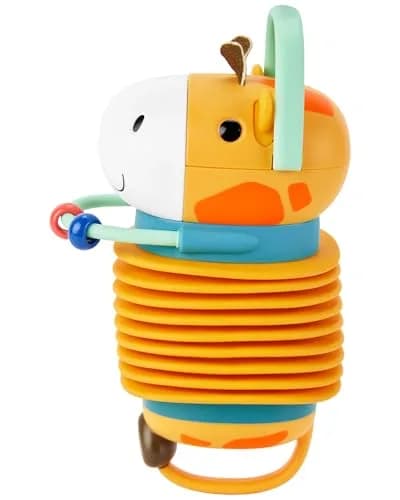 Skip Hop Accordion Musical Baby Toy, Jungle Beats Giraffe | Soft Rubber & Teething Friendly thumbnail 3