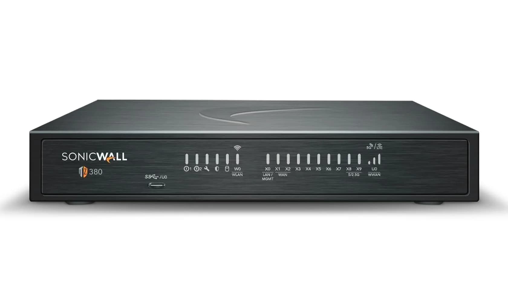 SonicWall TZ380 3.5 Gbps Firewall, TotalSecure Advanced 1-Yr NGFW | Industry-Validated Security for Small Business — 3 Years Plus 1 Year CSE