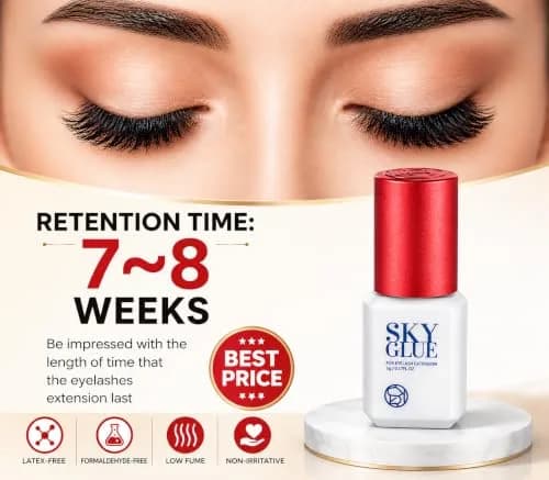 TUBeauty Sky Glue S+ Eyelash Extension Adhesive 5ml (0.17 Fl Oz) | Fast Drying 1-2s, 6-8 Weeks Retention thumbnail 4