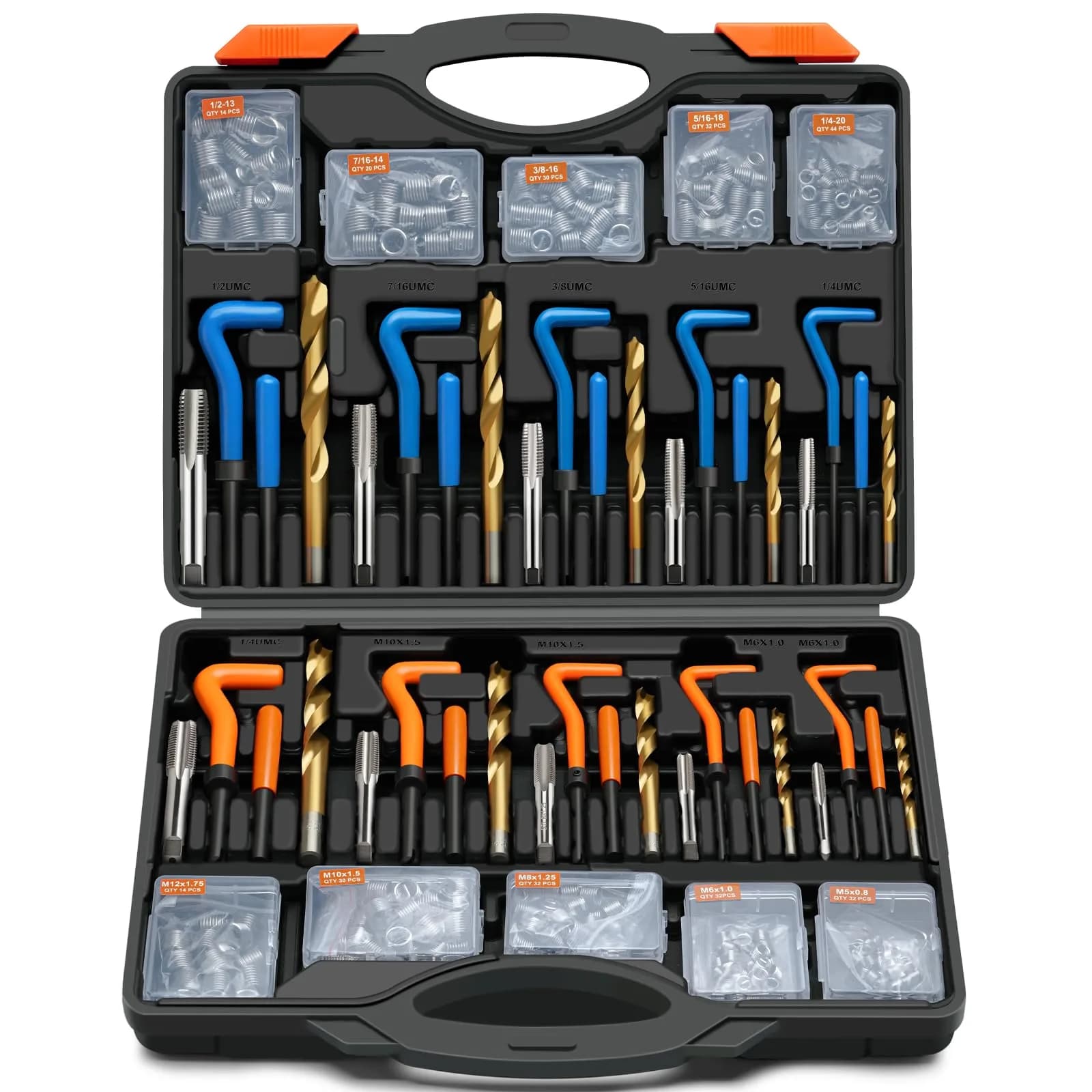 coobeast M6x1.0 Thread Repair Kit with 30 Inserts & HSS Drill Bits | Complete Helicoil Set for Automotive Engine — Metric&Sea320pc