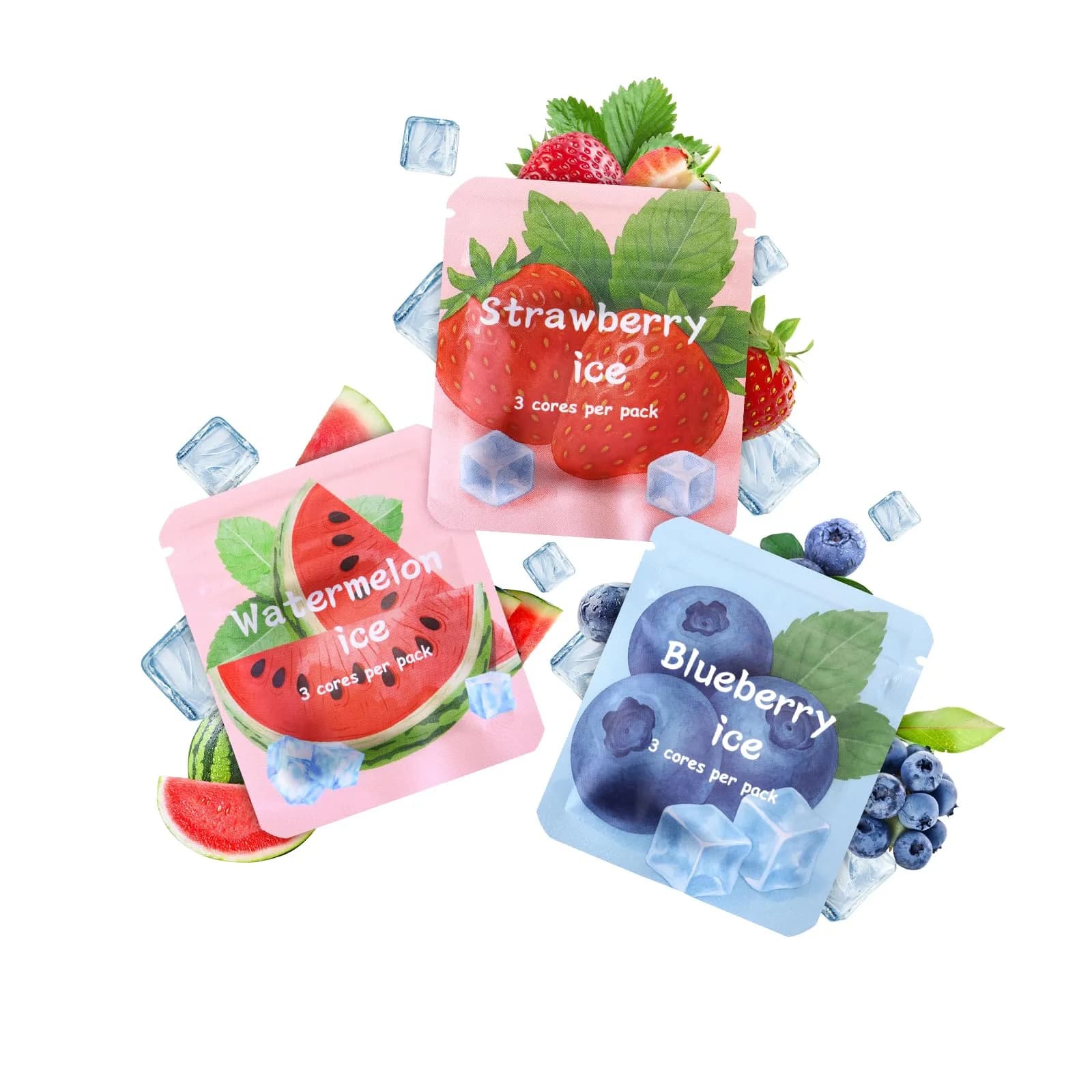 ASTOFLI Ice Fruits Flavoured Breathing Necklace with Resistance Filter & 3 Flavors | 24 inch (61 cm) Stainless Steel