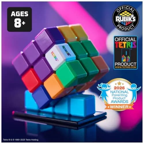 Rubik's Tetris Edition 3x3 Cube Shapeshifting Puzzle Game | Educational Puzzle for Kids 6-12 thumbnail 2