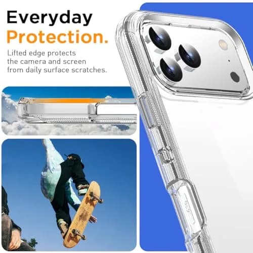 AICase for iPhone 17 Pro Max Case Clear 3 in 1 Heavy Duty Drop Protection 6.3" | Rugged Shockproof Full Body thumbnail 6