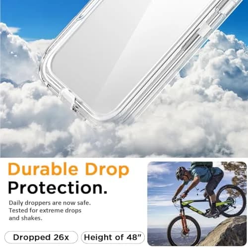 AICase for iPhone 17 Pro Max Case Clear 3 in 1 Heavy Duty Drop Protection 6.3" | Rugged Shockproof Full Body thumbnail 7
