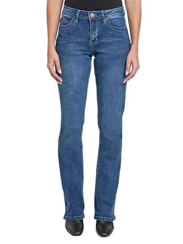 Royalty For Me Women's High Rise Curve Confidence Wannabettabutt Bootcut Jeans | Flattering Fit & Stretch Comfort thumbnail 1