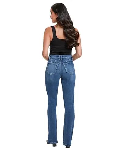 Royalty For Me Women's High Rise Curve Confidence Wannabettabutt Bootcut Jeans | Flattering Fit & Stretch Comfort thumbnail 5