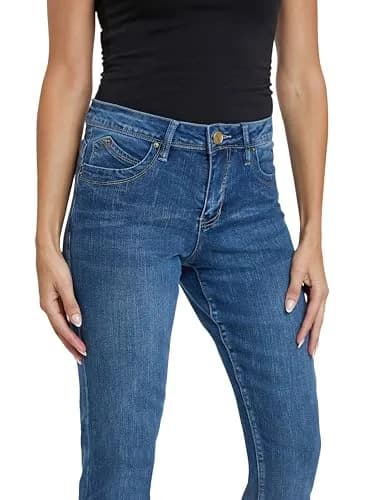 Royalty For Me Women's High Rise Curve Confidence Wannabettabutt Bootcut Jeans | Flattering Fit & Stretch Comfort thumbnail 3