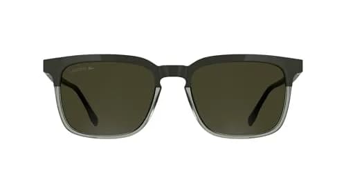 Lacoste Men's Sunglasses L6074S - Taupe/Transparent Taupe with Solid Khaki Lens | Geometric, Modern, RXable thumbnail 1