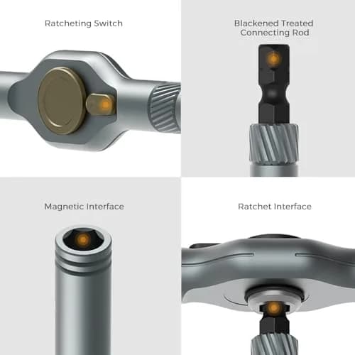 ANVANNA 42 in 1 Magnetic Screwdriver Set | Multi Bit, Compact & Portable (70-120 chars) thumbnail 4