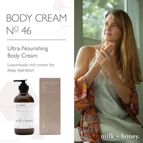 milk+honey No.46 Moisturizing Body Lotion, Sandalwood & Vetiver, 8 oz | Deep Hydration & Nourishment thumbnail 2