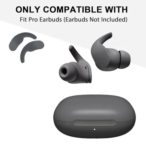 Adhiper Fit Pro Ear Hook Wingtips for Beats Fit Pro Earbuds (Left & Right Sage Gray) | Silicone Replacement thumbnail 2