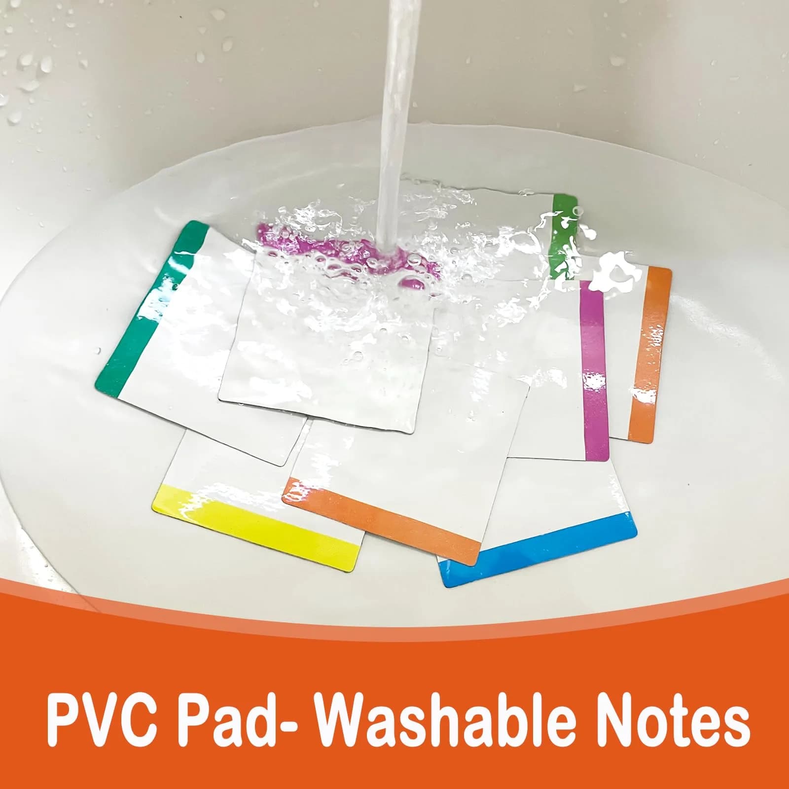 NIUBIKLUS Magnetic Dry Erase Board Labels 3" x 3" (18 Pack) | Reusable Notes for Fridge, Locker, Cabinet - view 3