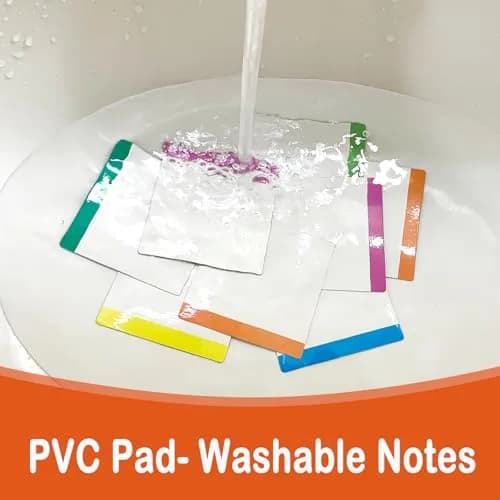 NIUBIKLUS Magnetic Dry Erase Board Labels 3" x 3" (18 Pack) | Reusable Notes for Fridge, Locker, Cabinet thumbnail 3