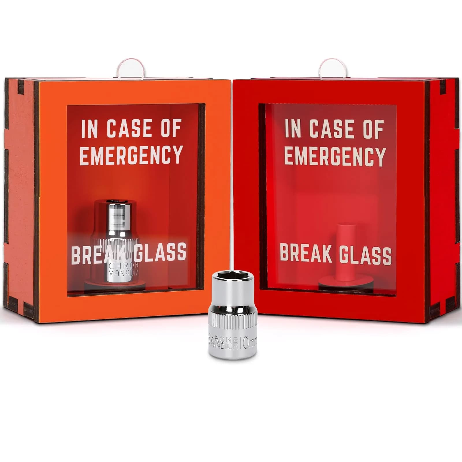 JULEASEL 10mm Emergency Socket Kit, 2 Pack Funny Car Guy Tool Gag Gifts Box | Humorous Garage Decor & Practical Tool