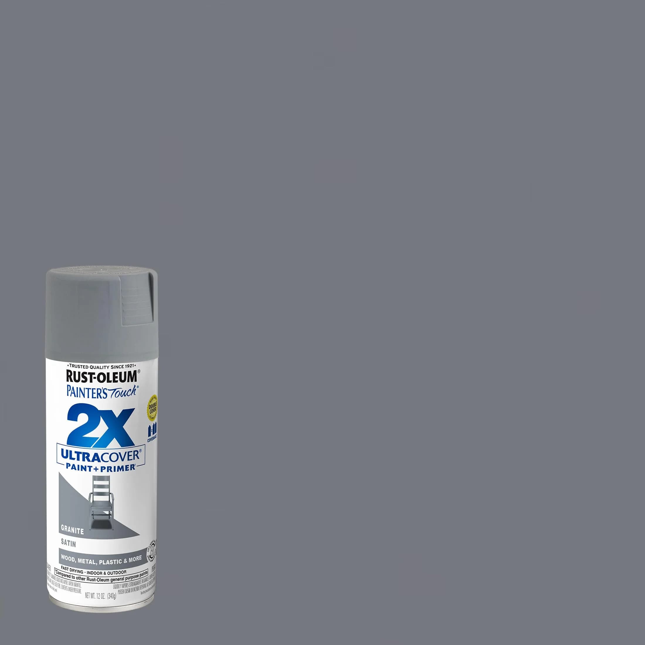 Rust-Oleum Painter's Touch 2X Satin Granite Spray Paint, 12 Oz (Pack of 4) - view 2
