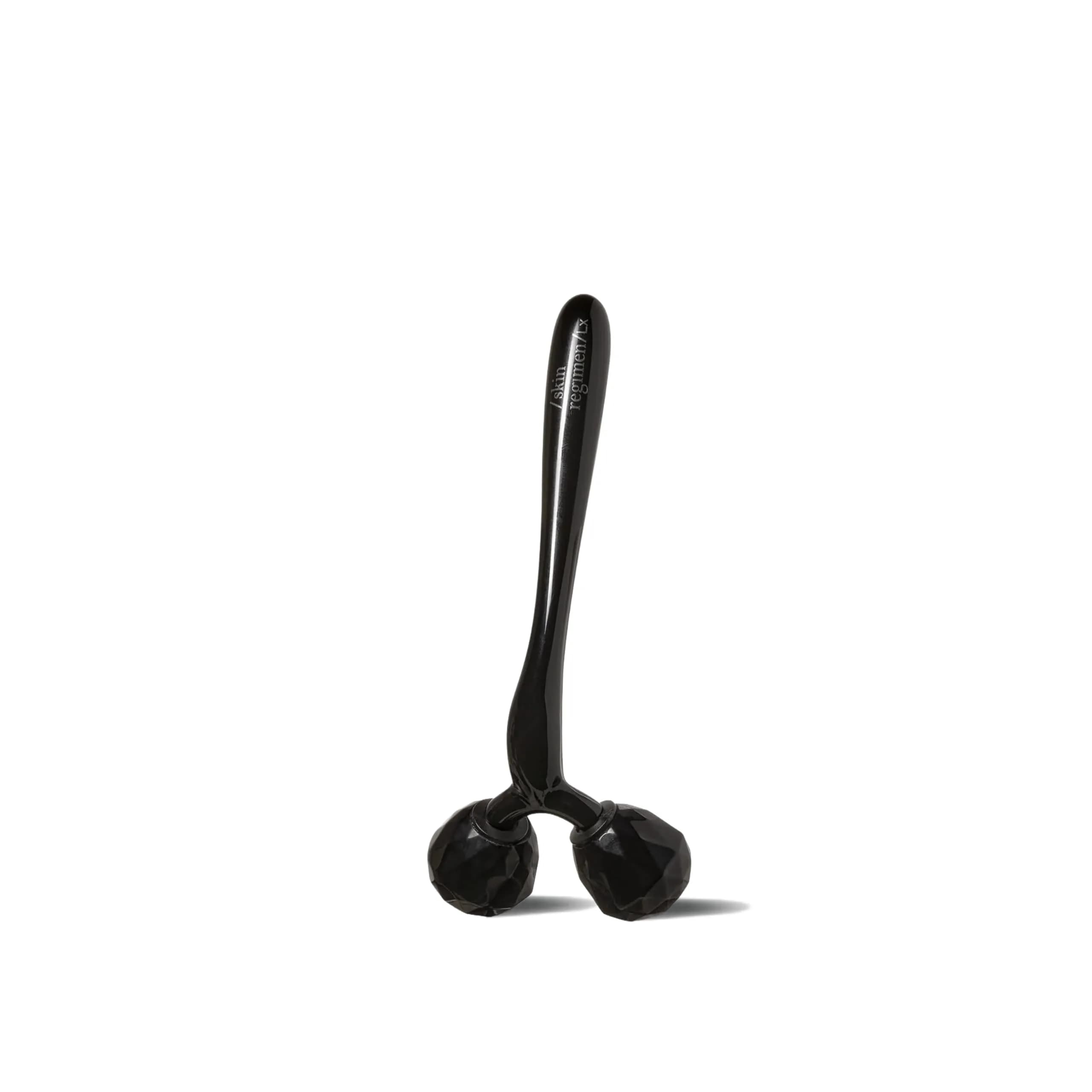 Skin Regimen Lx Jade Roller Massaging Firming Tool 67.7ml | Facial Contour & Tension Relief — Black