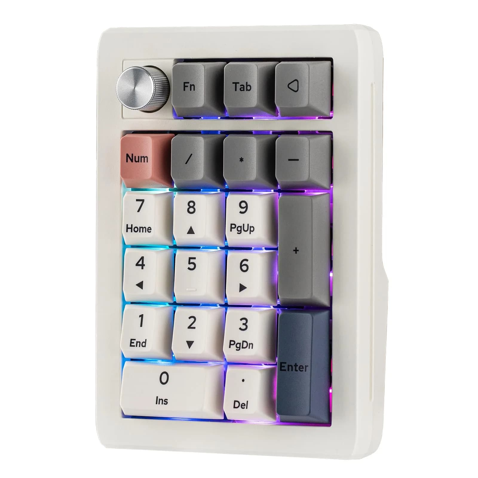 EPOMAKER EK21 VIA Gasket Number Pad with Knob, 20 Keys, 1000mAh Battery | PC Gaming Numpad for Windows & Mac - main product image
