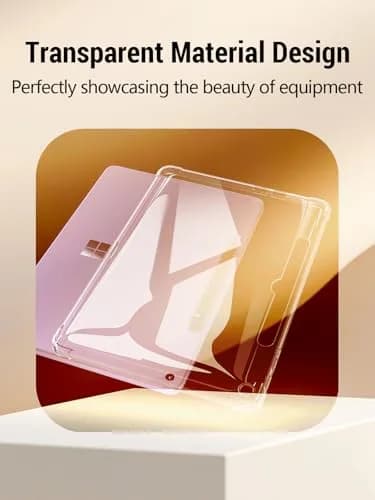 FJIASTB Clear Case for Microsoft Surface Pro 12 Inch 2025 | Transparent TPU Cover with Precise Cutouts thumbnail 4