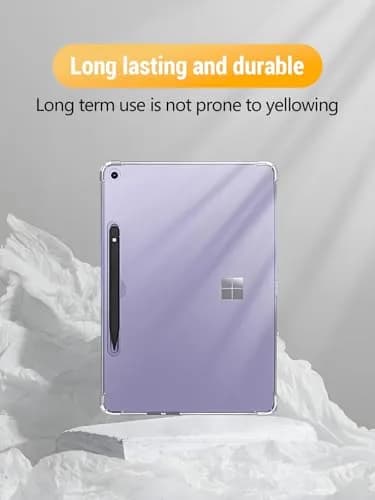 FJIASTB Clear Case for Microsoft Surface Pro 12 Inch 2025 | Transparent TPU Cover with Precise Cutouts thumbnail 5