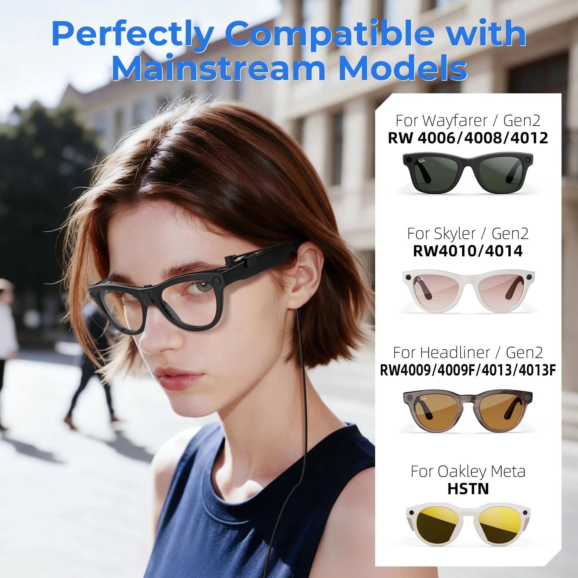 RCstyle Magnetic Charging Cable for Ray-Ban Meta Gen 2/1 & Oakley Meta HSTN Smart Glasses - view 3