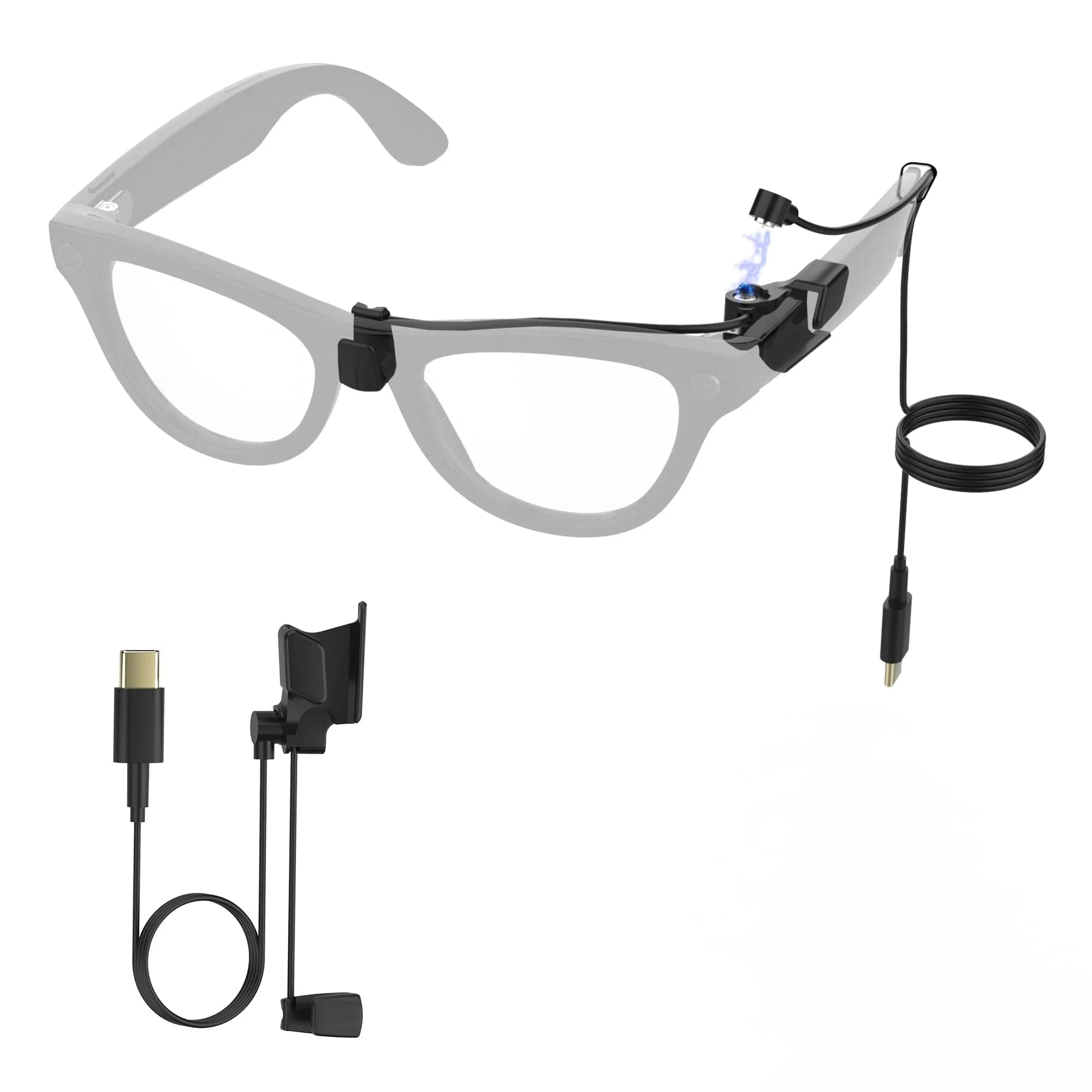 RCstyle Charging Cable for Ray-Ban Meta Gen 2/1 & Oakley Meta HSTN Smart Glasses, 1.2m (3.9ft) | Safe & Portable Charging — Magnetic Charging Cable