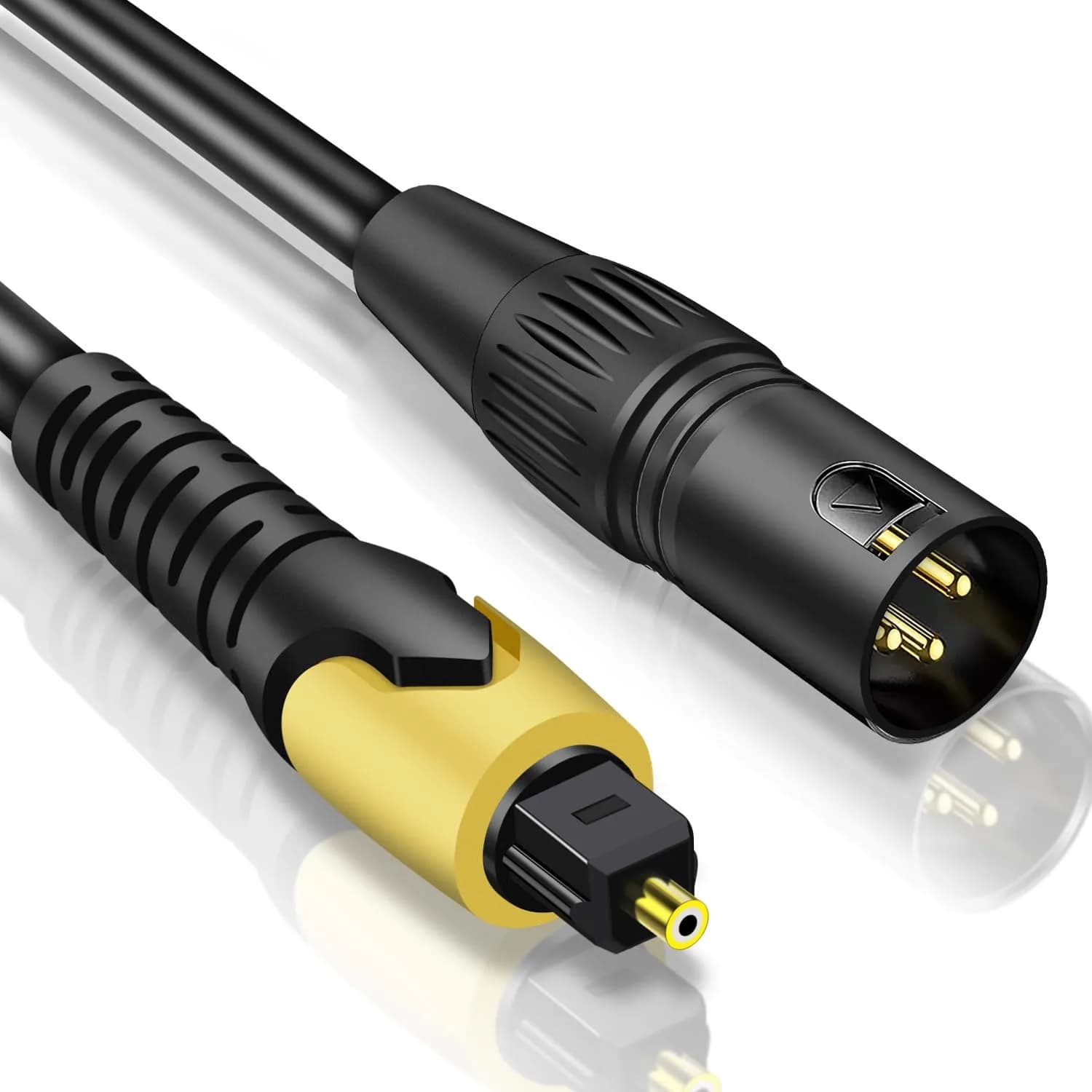 NCGGY 192KHz DAC Optical to XLR Male Converter | Unidirectional Optical to XLR