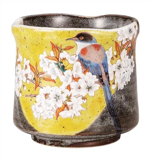 ナカマル Kyutani Ware Big Bath Cup 240ml | Traditional Japanese Porcelain Drinking Cup thumbnail 2