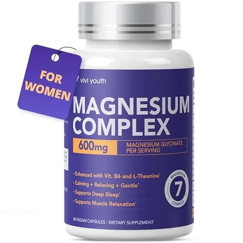 VIVI Youth Magnesium 7 Complex for Women with 600mg Glycinate | Supports Sleep, Energy & Mood thumbnail 1