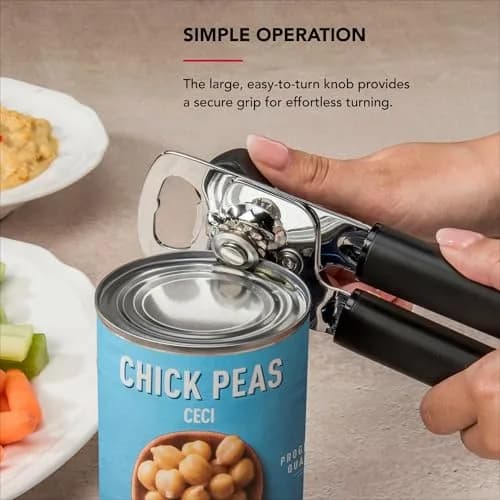 KitchenAid Multifunction Can Opener | Stainless Steel, 8-Inch, Ergonomic Handles for Effortless Use thumbnail 4
