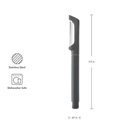 KitchenAid Vegetable Peeler Charcoal Gray | Serrated Blade for Fruits & Vegetables (20.1 cm / 7.9 Inch) thumbnail 2