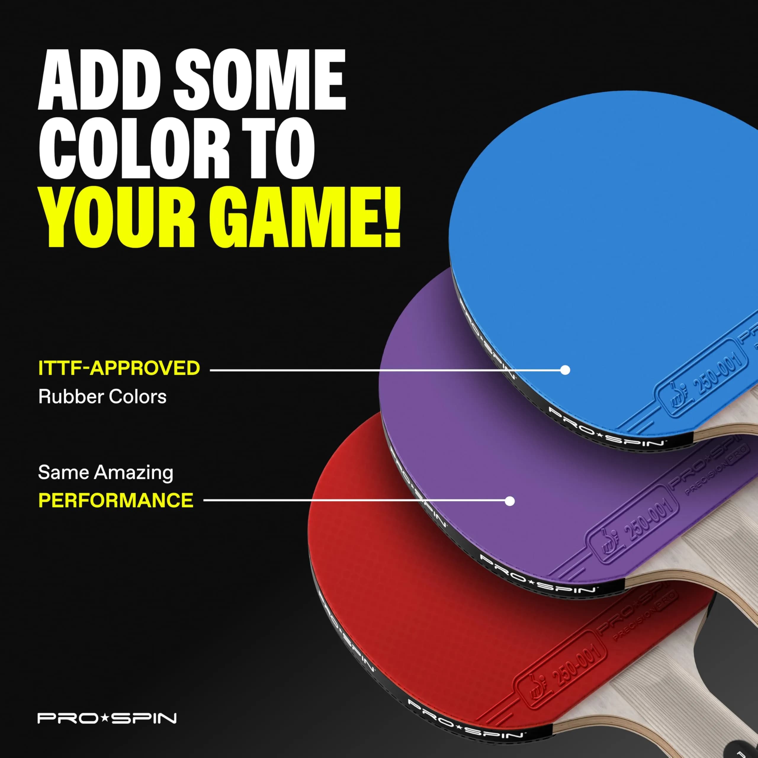 PRO-SPIN 4-Player Carbon Fiber Ping Pong Paddle Set with 8 ITTF-Approved Balls | Professional Quality Set for Spin & Control - view 6